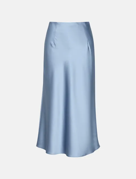 [현대백화점] 더레니본 새틴 플레어 미디 스커트 RE41C3SK723