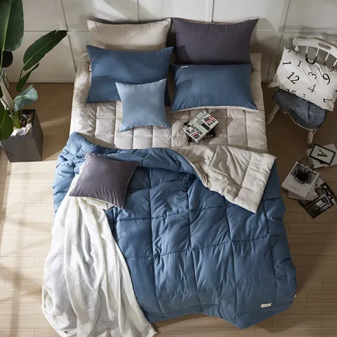 샤르르 슈크림 피치스킨 간절기 차렵이불 퀸