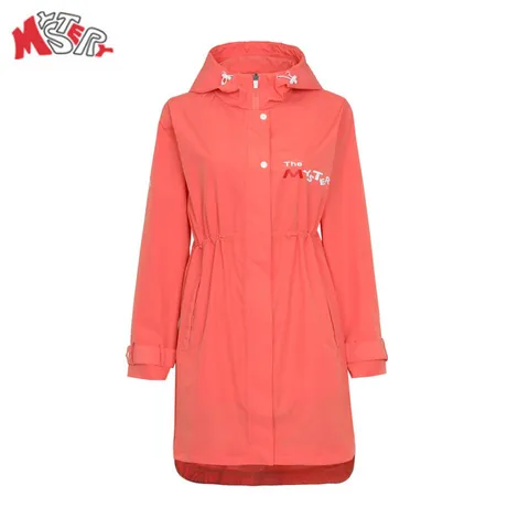 [미스테리골프] 방수코팅 골프 여성 사파리비옷(오렌지)