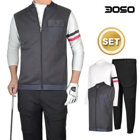 골프웨어 3종 골프코디 남성 골프바지_티셔츠_조끼 +할인쿠폰