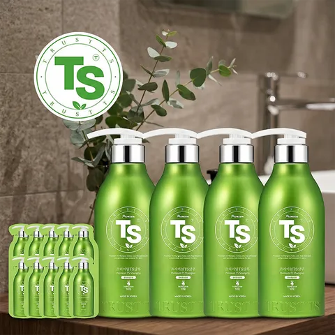 [TS] 프리미엄 샴푸 4종 세트(본품300g x4개+여행 6g x20개) 티에스 탈모 완화