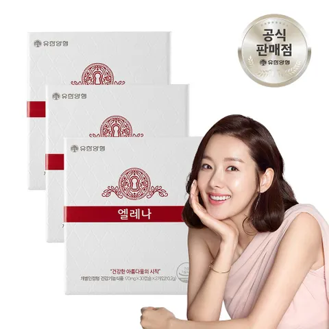 [유한양행] 엘레나 여성 질 건강 유산균 60캡슐3개