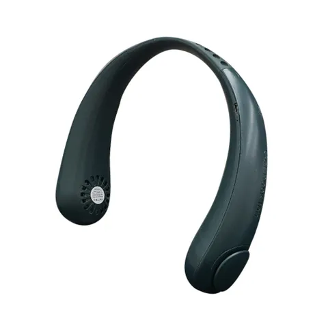 에어서라운드 휴대용 목걸이 넥밴드 선풍기 다크그린