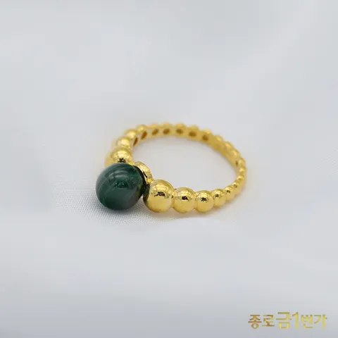 여자 순금 반지 말라카이트 3.75g