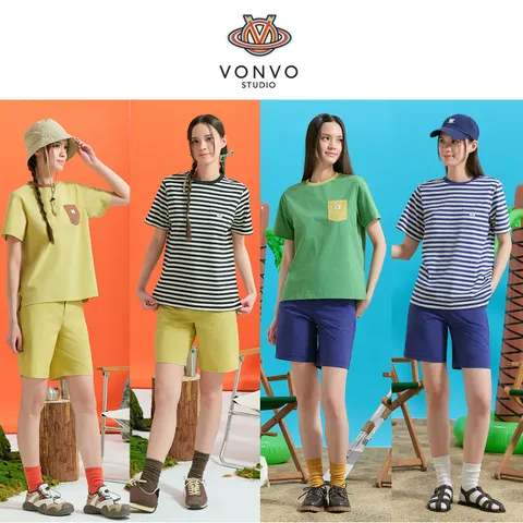 [본보스튜디오] 25 SUMMER 여성 하프셋업 3종(반팔티2종+반바지1종) +무이자3개월