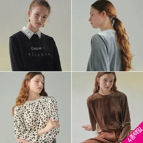 [홈쇼핑방송/르오트(LeOT)] 로얄 소프트 벨벳 티셔츠