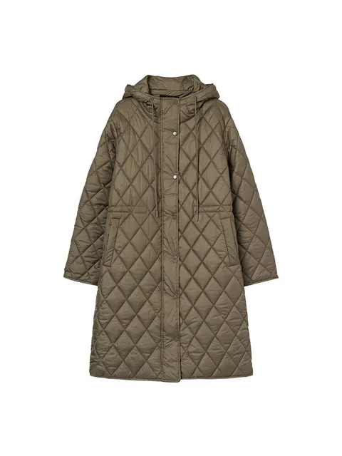 [현대백화점] [올리브데올리브] OP5WMA15 다이아퀼팅 후드 롱패딩