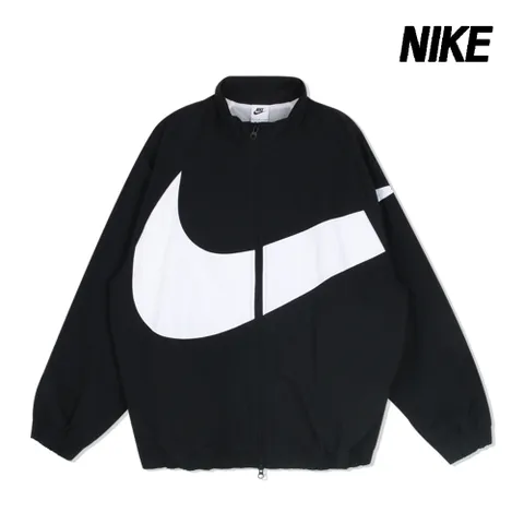 나이키 바람막이 NSW 오버사이즈 우븐 자켓 여성 블랙 HV4108-010