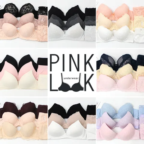 [봄보미] 신상 ABC컵 이쁜 코튼/레이스 여성속옷 브라팬티6종SET+선물