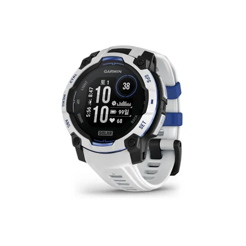 가민 인스팅트 3 45mm 솔라 슈퍼노바 화이트스톤 화이트 멀티스포츠 GPS 스마트워치