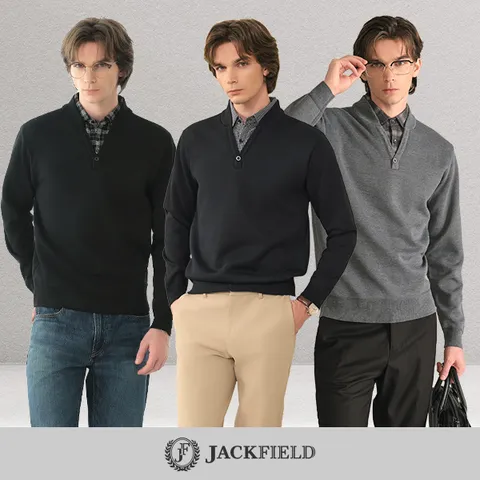 [하프클럽/잭필드]솔리드 밍크 레이어드 셔츠JBWUT311