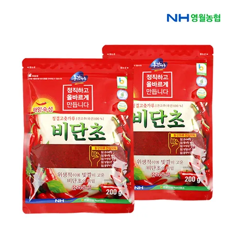[영월농협] 동강마루 청결고춧가루 비단초 200gx2봉