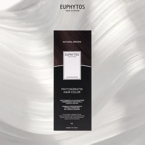 [ ★공식정품★최신상 이태리 프로페셔널 염색제]유피토스 피토프로틴 헤어 컬러 (내추럴브라운 / 다크브라운 택1)(염색제 1박스 (1제 100ml + 2제 100ml) )