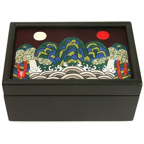 [박씨상방] [소춘김영자]명품손자수 명함함(일월오악도)