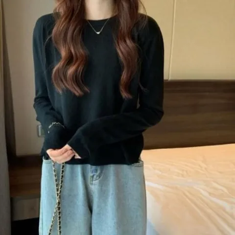 [하프클럽/다잇템]여성 U넥 스웨터 일상용 탱크 코지 탑