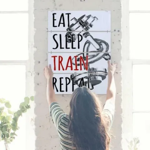 아트박스/꾸밈 nv137-멀티아크릴액자_운동을하는방법(4단대형)