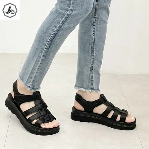 [애슬릿] 글래디 찍찍이 스트랩 플랫폼 여성 여름 샌들