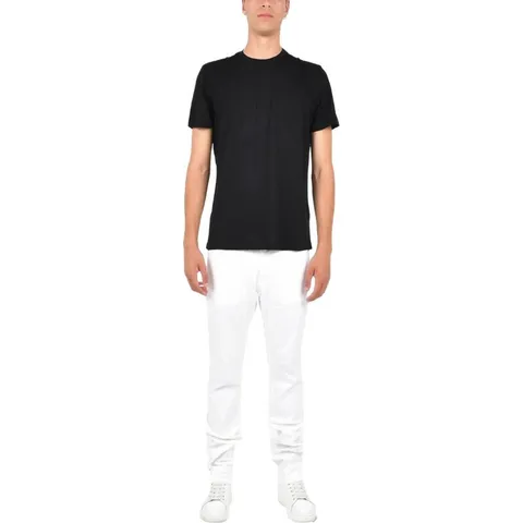 [해외배송][로우 브랜드] 크루넥 슬림 울 티셔츠 L1TFW25266571 D001