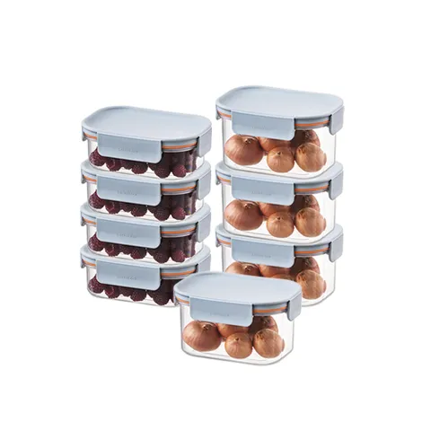 [락앤락]NEW 비스프리 모듈러 플러스 미니 찬통구성 직사각 8종(260ml4P+450ml4P) - 현대Hmall