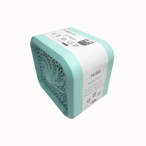 엠텍 미소 미니 공기청정기 MMC-700M 민트 음이온 LED등 사무실 가정용
