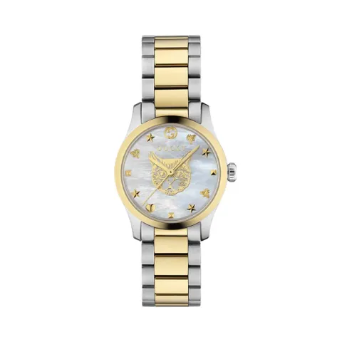 구찌 YA1265012 G타임리스 여성 메탈 쿼츠 27mm