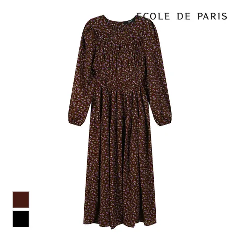 [에꼴드파리] 셔링주름 원피스_ZB2YWOB061Z +할인쿠폰