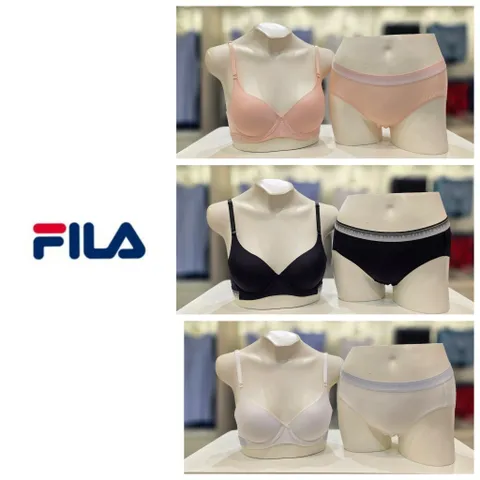 휠라언더웨어 푸딩 밴드 포인트 와이어 브라팬티 여성세트 FI4BAH DRH1446F  - 현대Hmall