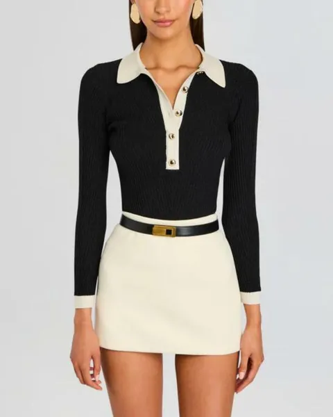 해외배송 레트로페테 긴팔 티셔츠 아가타 니트 메탈릭 블랙 +할인쿠폰