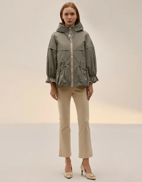 [현대백화점] [손정완] 페미닌 셔링 볼륨 점퍼 ZDJ3333071