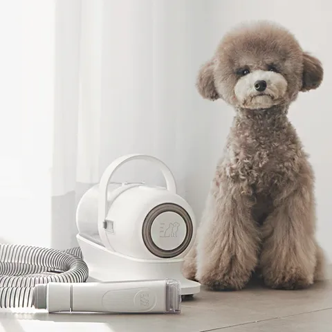 럽마이펫 스마트 진공미용기(미는즉시 털을 꿀꺽 5 in 1 스마트진공미용기 럽마이펫 강아지 고양이 이발기)
