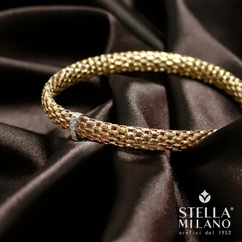 [ 100% MADE IN ITALY]스텔라밀라노 18K EXTENSA 리플레시 론델 팔찌