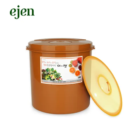 이젠 황토 진공항아리 원형 22리터/김치통/쌀통