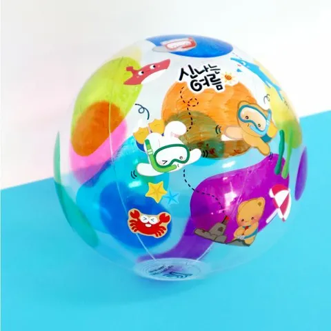 피오피스토리 신나는 여름 투명 비치볼