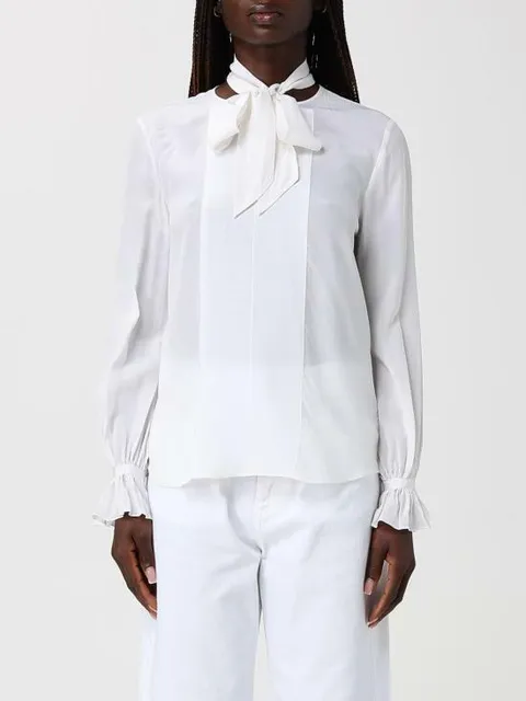 해외배송 26SS 칼라거펠트 블라우스 81KW1602 100 White +할인쿠폰