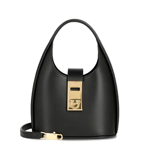 [페라가모] 호보 미니 로고 21 3978 NERO 764454 토트백 숄더백 +할인쿠폰