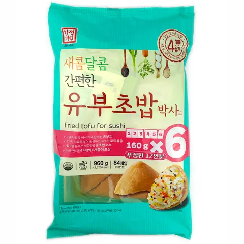 [코스트코] 한성기업 새콤달콤 간편한 유부초밥 박사 960g (160g x 6입) 84매입 12인분 소스포함
