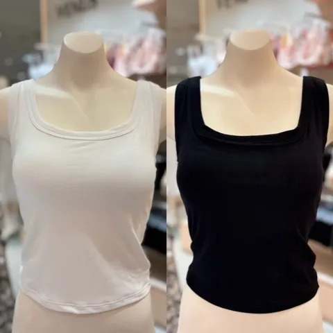 [현대백화점] [비너스 란제리]신축성 좋은 모달 스판 크롭 기장 브라티 나시티 컵런닝 몰드컵 브라탑 런닝 (VLGC225R)