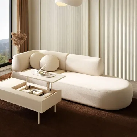 비엔나 3인소파 오픈카우치형_아이보리 (좌우 택1)