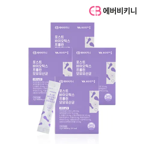 에버비키니 포스트바이오틱스 프롤린 모유유산균 4박스 총120포