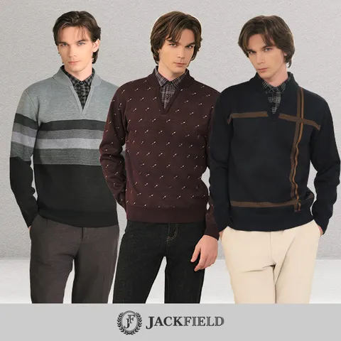 ANC_[잭필드][3종] 배색 패턴 레이어드 셔츠_JBWUT310 - 현대Hmall