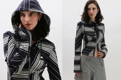 해외배송 레이브 리뷰 스웨터 Rave 리뷰 스트라이프 데본 후드 티셔츠 +할인쿠폰