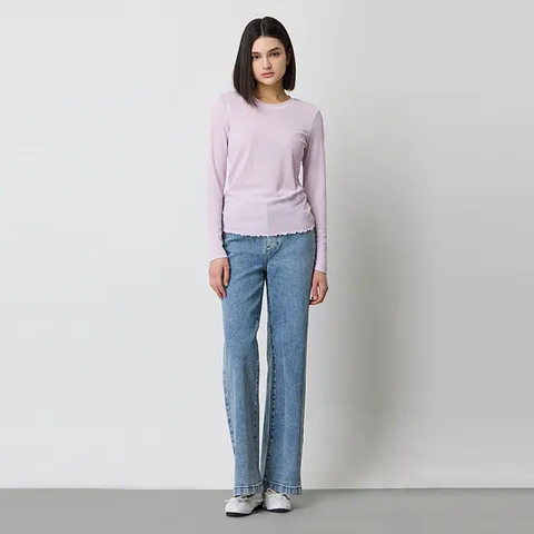 [시슬리] 코인 포켓 와이드 데님 팬츠_SADP71511LB +할인쿠폰