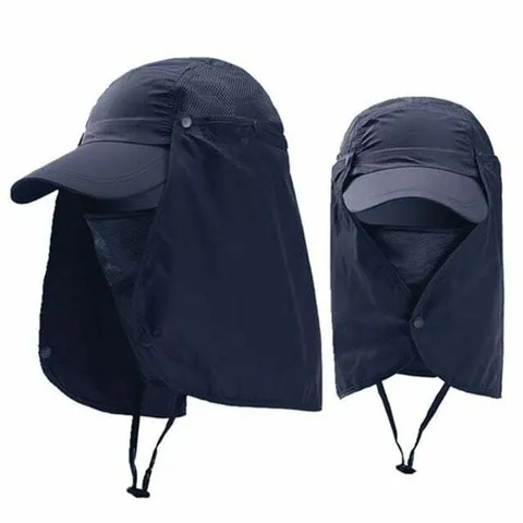 햇빛차단 얼굴가리개 남녀 등산 모자 네이비 GWM +할인쿠폰