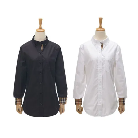 [런칭가 52만원] [버버리]LAPWING 코튼 셔츠 8067812/ 8067813 (블랙/화이트)