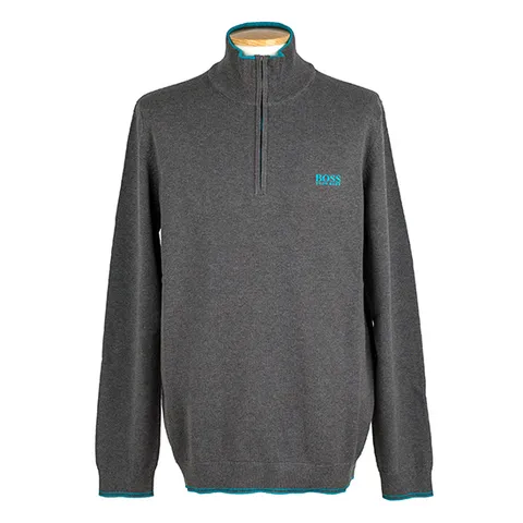 휴고보스 골프웨어 남성 레귤러핏 반집업 스웨터 ZIMEX_S20 / 50416976 031 (MEDIUM GREY)