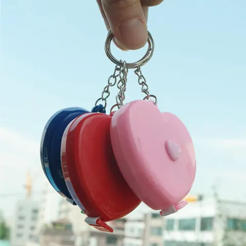 아트박스/진바스 워터치 줄자 하트 키홀더