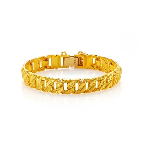 [한국금다이아몬드] 24k 순금 컷 밀그레이 팔찌 37.5g+18k장식 10돈 +할인쿠폰