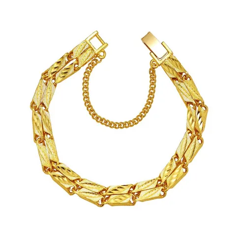 [한국금다이아몬드] 24k 대나무체인 남자 순금 팔찌 37.5g+18k장식 금팔찌 +할인쿠폰