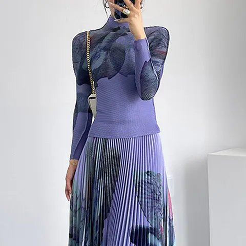 [PLEATS] 엘디 긴팔 플리츠 블라우스