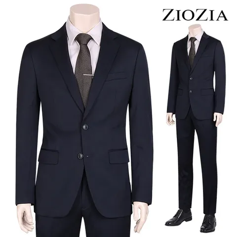 [지오지아] 슬림 모혼방 네이비 데일리 정장세트 (ABZ5SB1401_ABZ5SP1401_DNV)